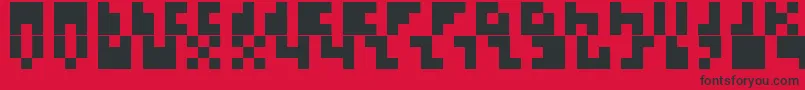 Ikkle Font – Black Fonts on Red Background