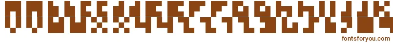 Шрифт Ikkle – коричневые шрифты на белом фоне