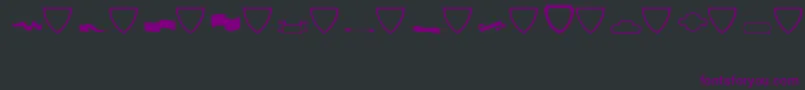 fuente AwardsRegular – Fuentes Moradas Sobre Fondo Negro
