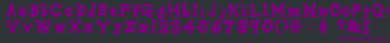 Oshareb Font – Purple Fonts on Black Background