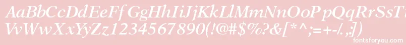 OrchidsskSemibolditalic Font – White Fonts on Pink Background