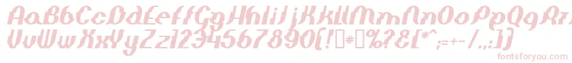ElephantManBolditalic Font – Pink Fonts on White Background