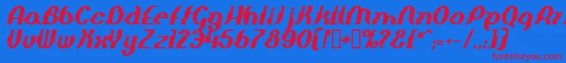 More about ElephantManBolditalic Font ElephantManBolditalic Font – Red Fonts on Blue Background