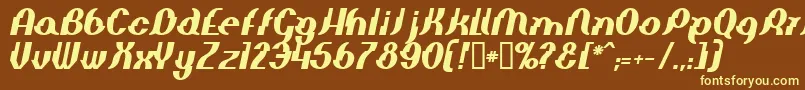 More about ElephantManBolditalic Font ElephantManBolditalic Font – Yellow Fonts on Brown Background