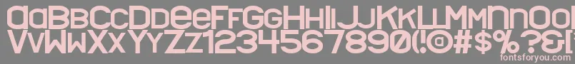 Шрифт Nyctalopia – розовые шрифты на сером фоне