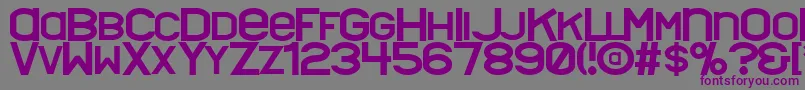 Шрифт Nyctalopia – фиолетовые шрифты на сером фоне