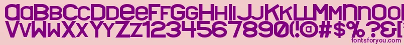 Nyctalopia Font – Purple Fonts on Pink Background