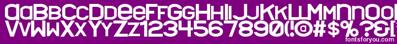 Шрифт Nyctalopia – белые шрифты на фиолетовом фоне