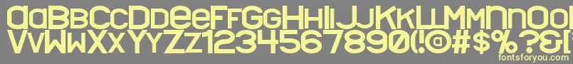 Шрифт Nyctalopia – жёлтые шрифты на сером фоне