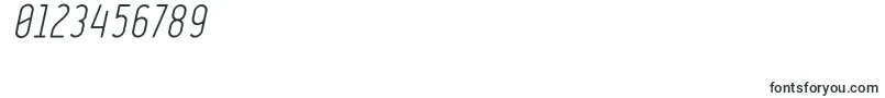 RulerLightItalic Font – Fonts for Numbers and Digits