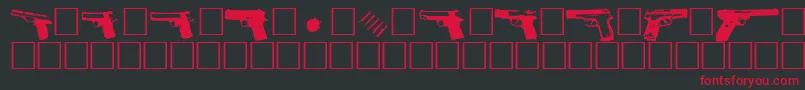 Gunbats Font – Red Fonts on Black Background