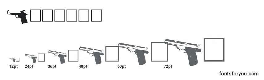 Gunbats Font Sizes