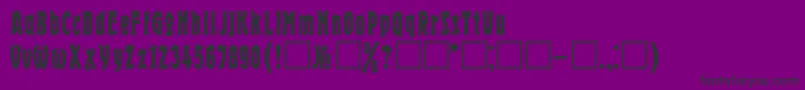 Hrld Font – Black Fonts on Purple Background