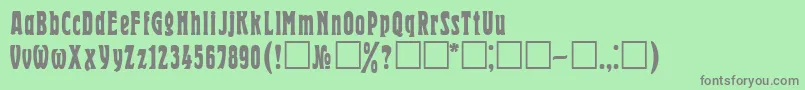 Hrld Font – Gray Fonts on Green Background