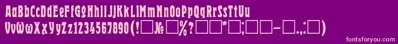 Hrld Font – Pink Fonts on Purple Background