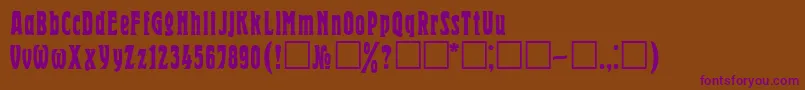 Hrld Font – Purple Fonts on Brown Background
