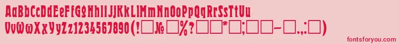 fuente Hrld – Fuentes Rojas Sobre Fondo Rosa