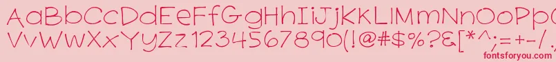 K26primrosepeach Font – Red Fonts on Pink Background