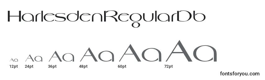 HarlesdenRegularDb Font Sizes