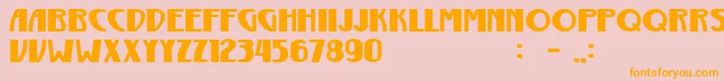 GurindamTebal Font – Orange Fonts on Pink Background