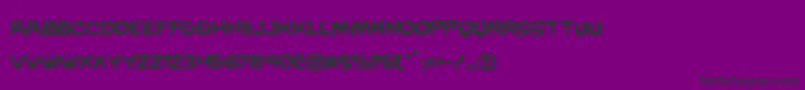 フォントWickermanrotate – 紫の背景に黒い文字