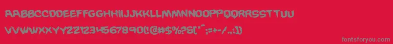 Wickermanrotate Font – Gray Fonts on Red Background