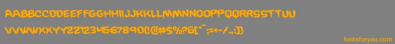 More about Wickermanrotate Font Wickermanrotate Font – Orange Fonts on Gray Background