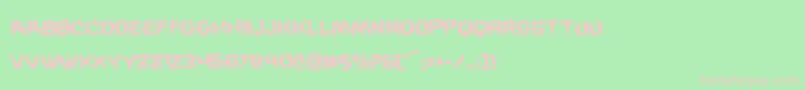 Wickermanrotate Font – Pink Fonts on Green Background