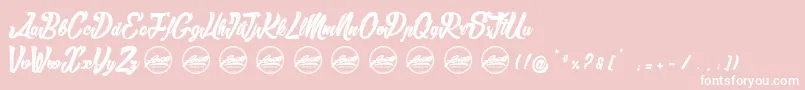 SlamersPersonaluseonly Font – White Fonts on Pink Background