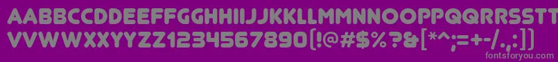 Więcej informacji o czcionce JunegullRg Czcionka JunegullRg – szare czcionki na fioletowym tle