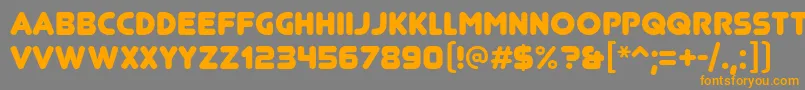 JunegullRg-Schriftart – Orangefarbene Schriften auf grauem Hintergrund