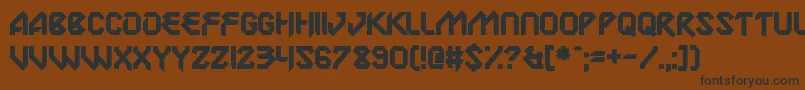 LabPulsar Font – Black Fonts on Brown Background