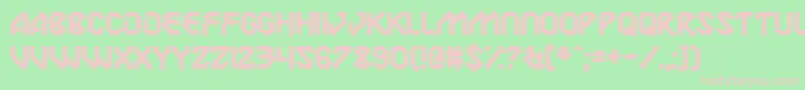 LabPulsar Font – Pink Fonts on Green Background