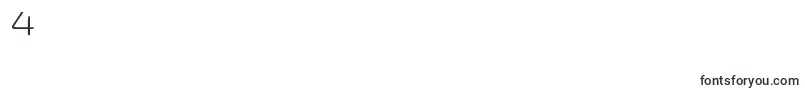 Exo2Lightexpanded Font – Fonts for Digit 4
