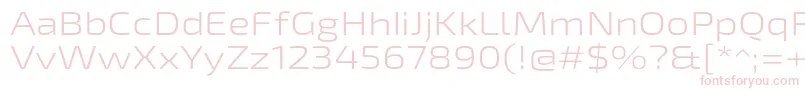 Exo2Lightexpanded Font – Pink Fonts on White Background