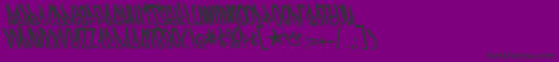 Funboy Font – Black Fonts on Purple Background