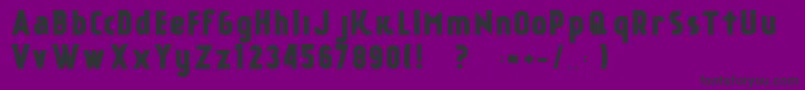 KР°nkinFreeFont Font – Black Fonts on Purple Background