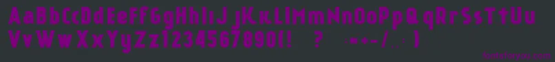 KР°nkinFreeFont Font – Purple Fonts on Black Background