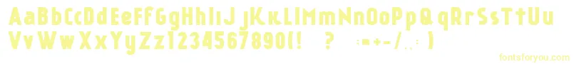Шрифт KР°nkinFreeFont – жёлтые шрифты