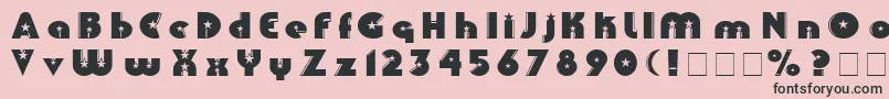 Collinz Font – Black Fonts on Pink Background