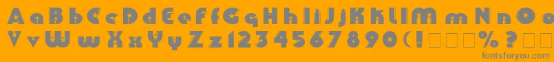Collinz Font – Gray Fonts on Orange Background