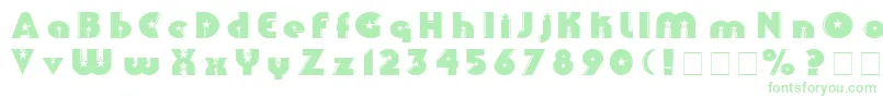 Collinz Font – Green Fonts on White Background