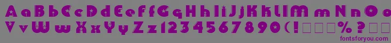 Collinz Font – Purple Fonts on Gray Background