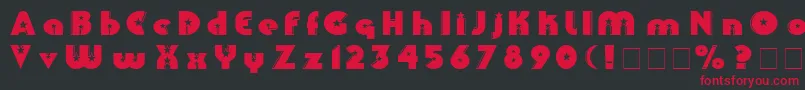 Collinz Font – Red Fonts on Black Background