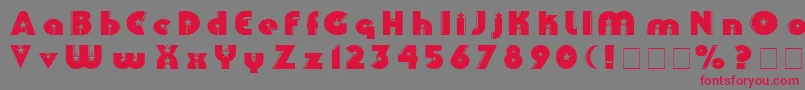 Collinz Font – Red Fonts on Gray Background