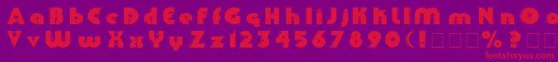 Collinz Font – Red Fonts on Purple Background