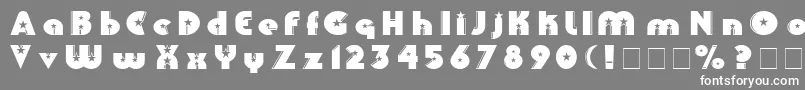 Collinz Font – White Fonts on Gray Background