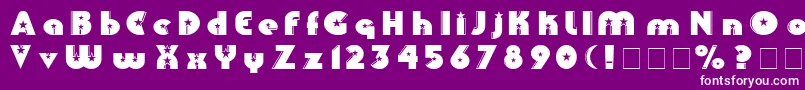 Collinz Font – White Fonts on Purple Background