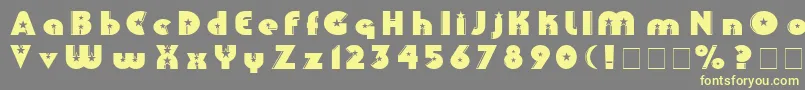 Collinz Font – Yellow Fonts on Gray Background