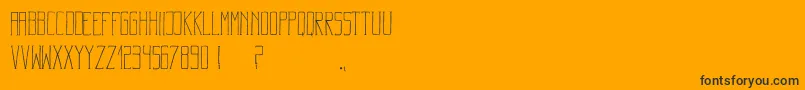 BadasstypographyRegular-Schriftart – Schwarze Schriften auf orangefarbenem Hintergrund